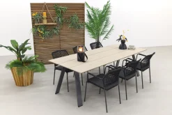 Taste Barista antraciet/Garden Impressions Nevada 240x100 cm.