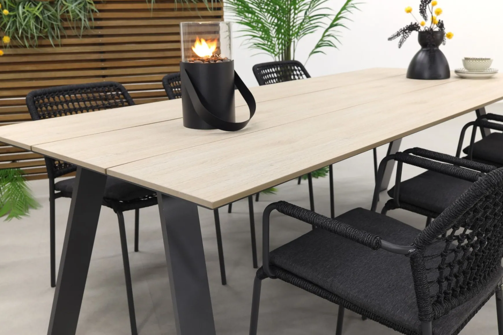 Taste Barista antraciet/Garden Impressions Nevada 240x100 cm.