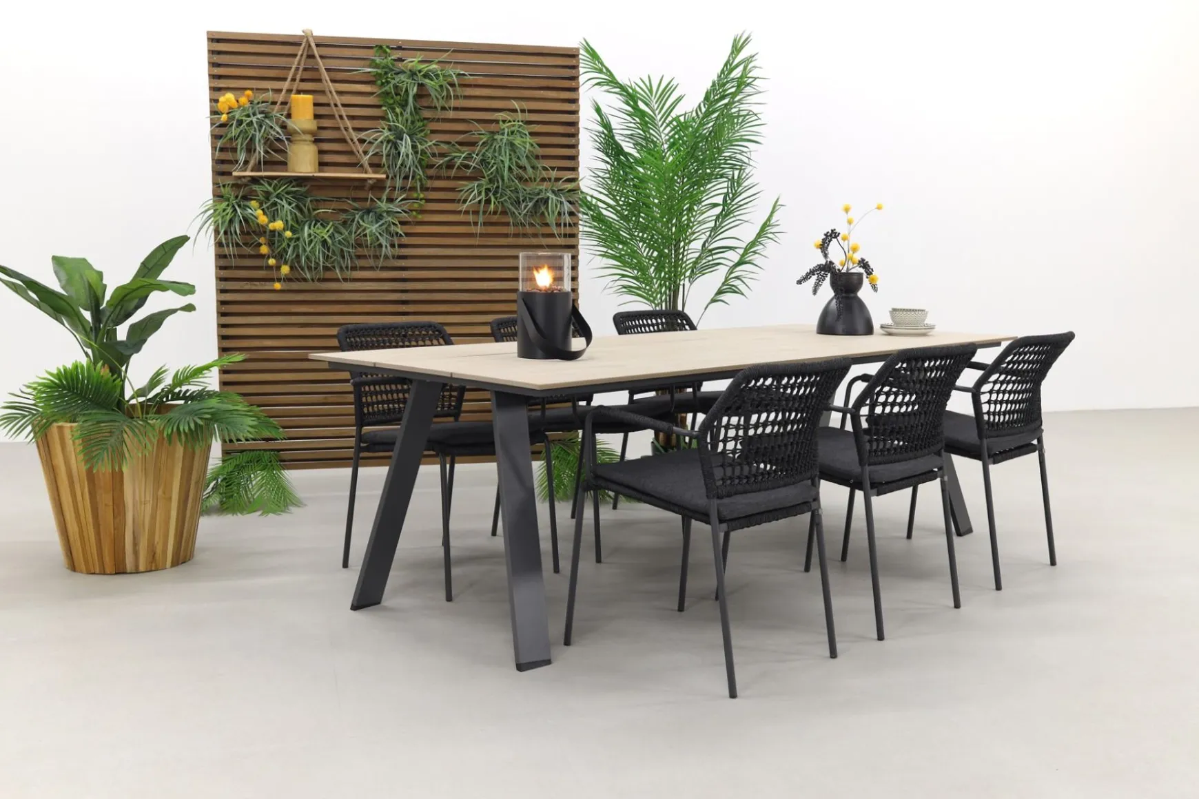 Taste Barista antraciet/Garden Impressions Nevada 240x100 cm.