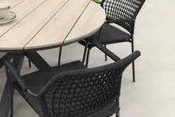 Taste Barista antraciet / GI Edison 122 cm. - ronde tuinset