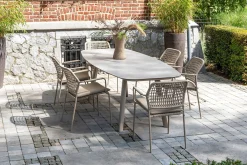 Taste Barista/Manolo Deens ovale 6-persoons tuinset - Latte