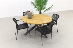 Taste Barista/Prado 130 cm. ronde tuinset - 5-delig