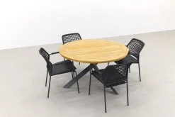Taste Barista/Prado 130 cm. ronde tuinset - 5-delig