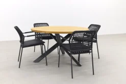 Taste Barista/Prado 130 cm. ronde tuinset - 5-delig