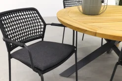 Taste Barista/Prado 130 cm. ronde tuinset - 5-delig