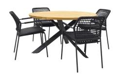 Taste Barista/Prado 130 cm. ronde tuinset - 5-delig