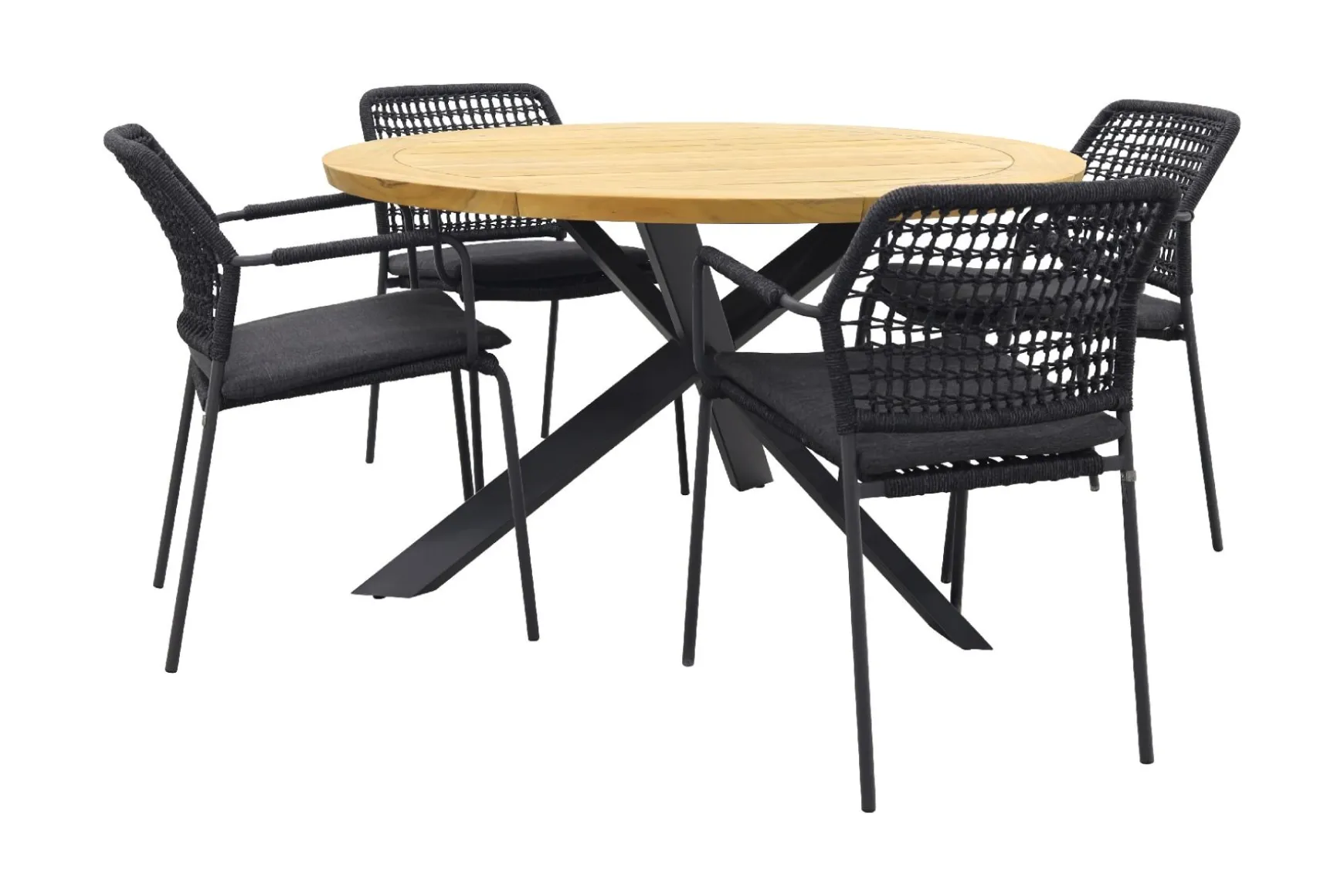 Taste Barista/Prado 130 cm. ronde tuinset - 5-delig