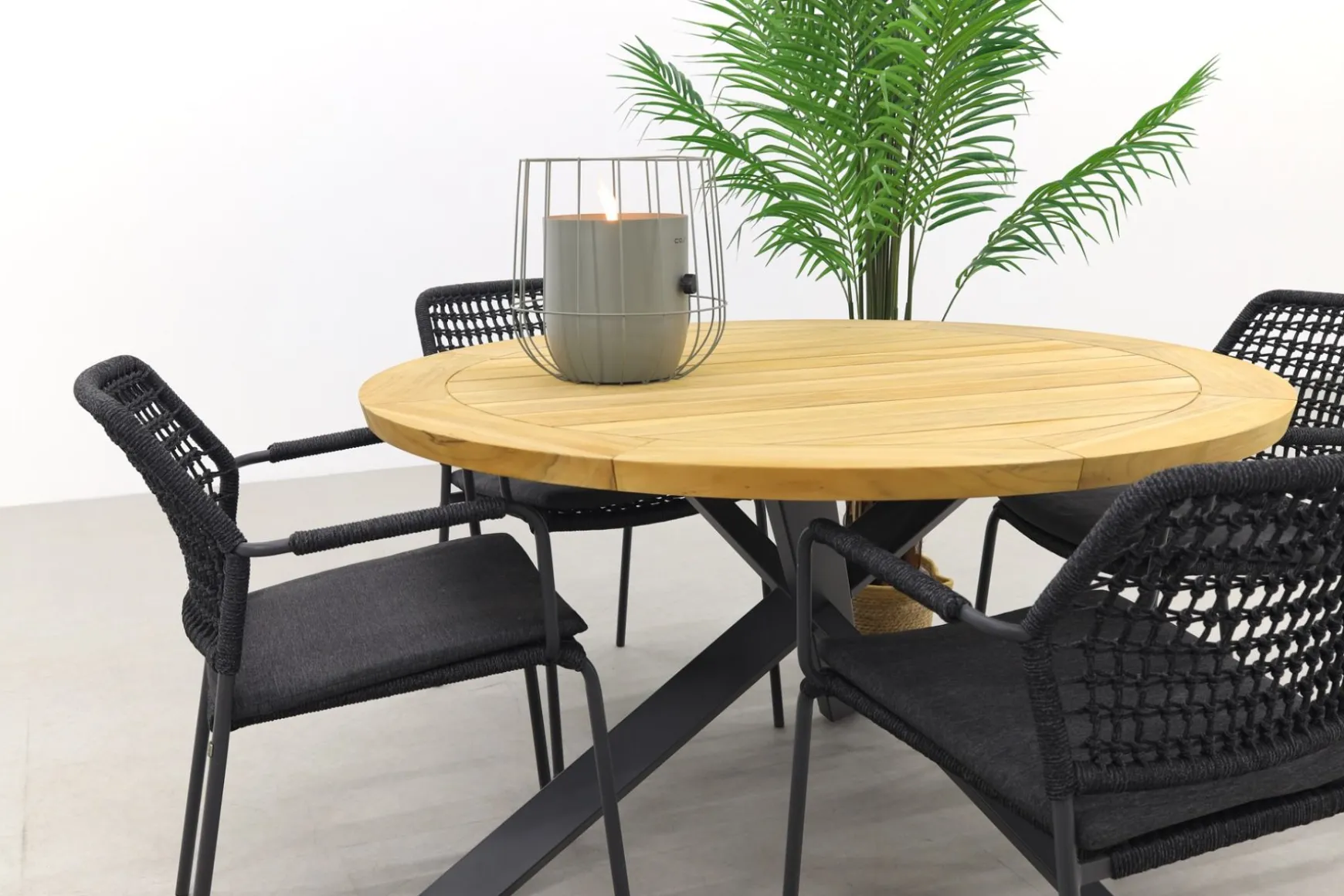 Taste Barista/Prado 130 cm. ronde tuinset - 5-delig