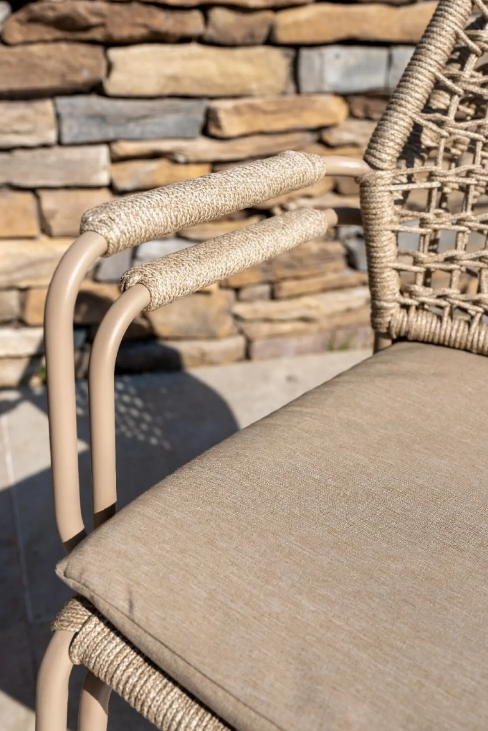 Taste Barista/Prado Deens ovale 6-persoons tuinset 240x105 cm. - Latte