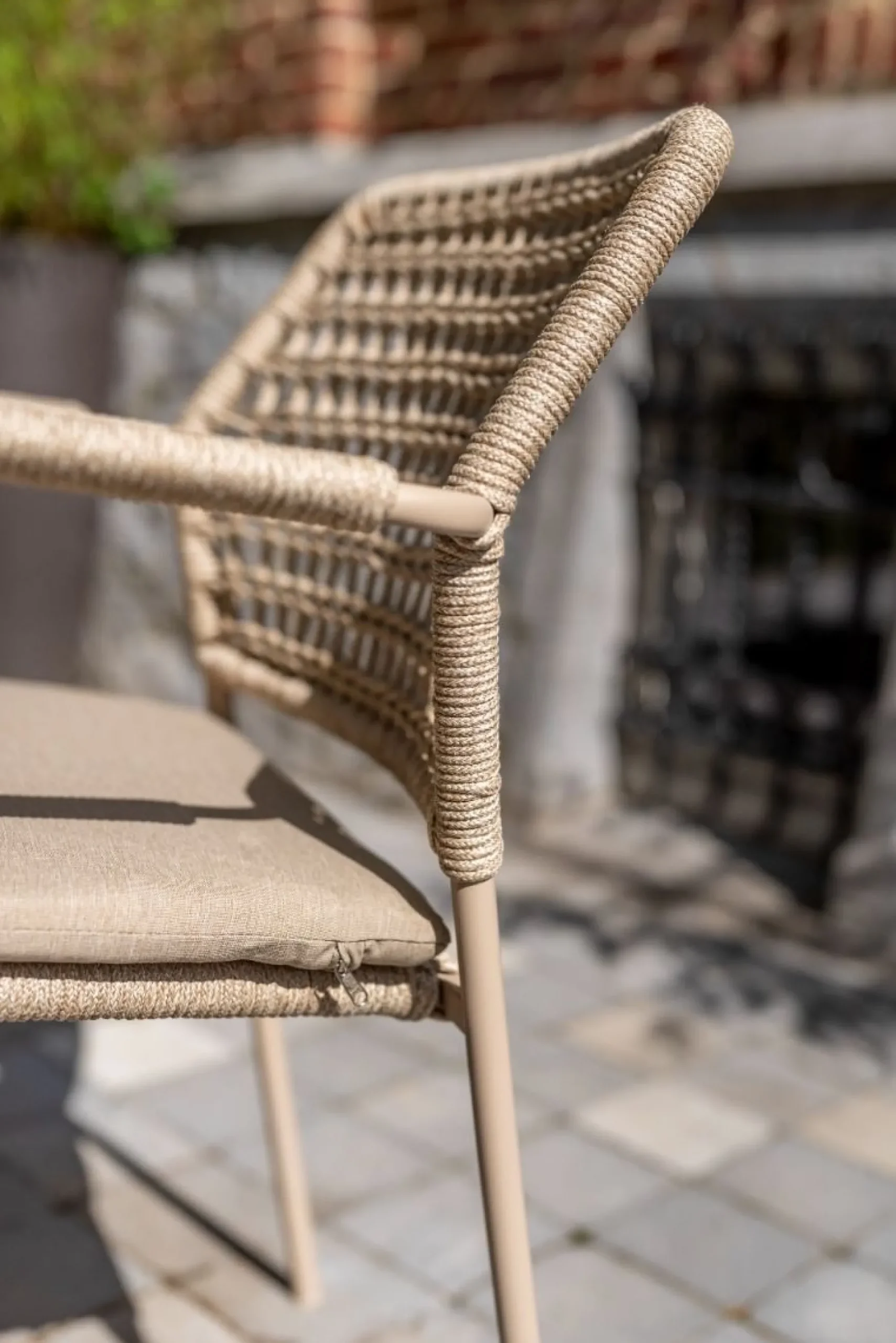 Taste Barista/Prado Deens ovale 6-persoons tuinset 240x105 cm. - Latte