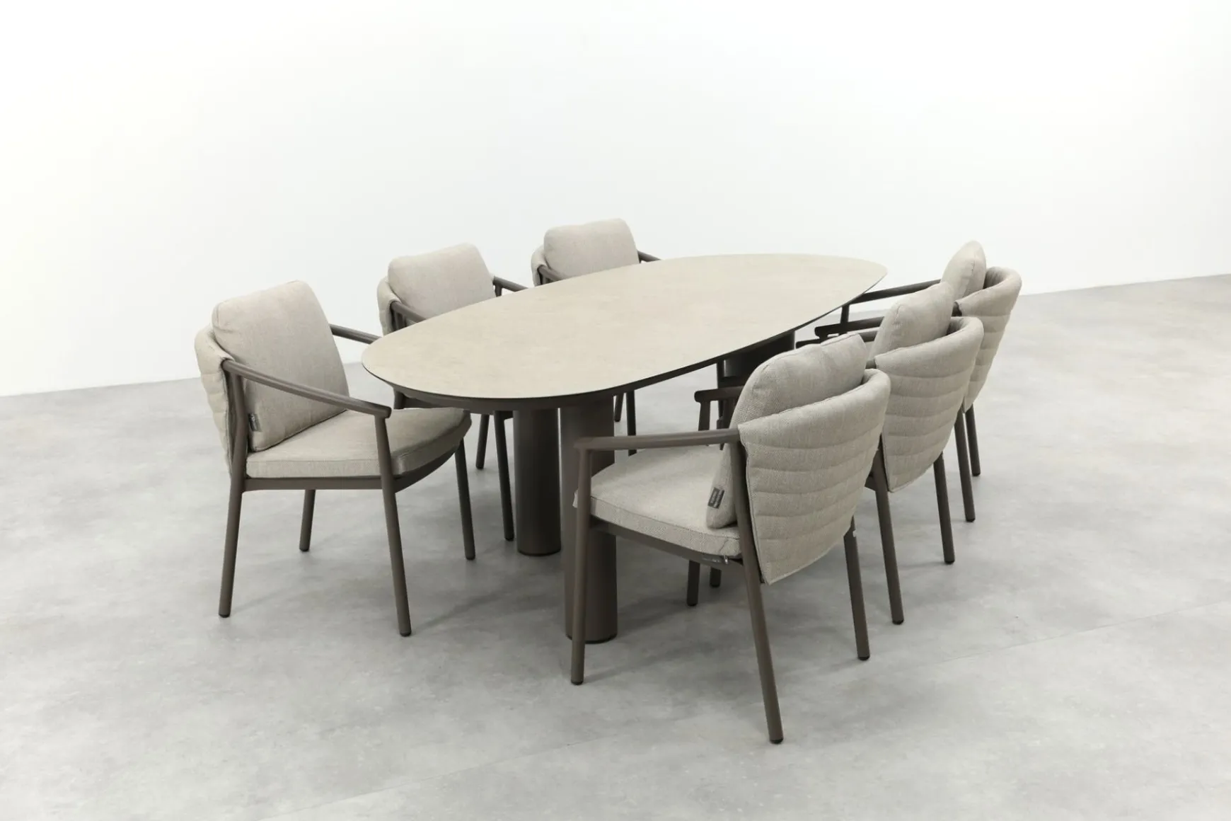 Taste Barolo/Denia 6-persoons organische tuinset 240x105 cm. - Terre