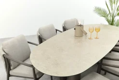 Taste Barolo/Denia 6-persoons organische tuinset 240x105 cm. - Terre