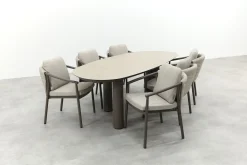 Taste Barolo/Denia 6-persoons organische tuinset 240x105 cm. - Terre
