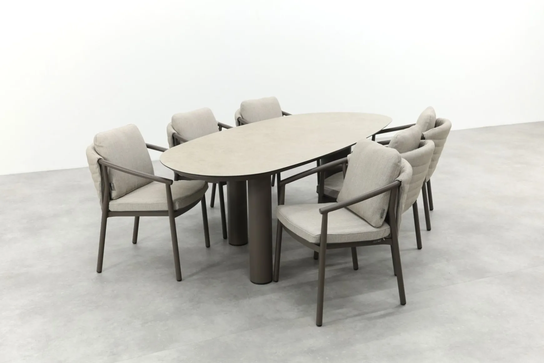 Taste Barolo/Denia 6-persoons organische tuinset 240x105 cm. - Terre