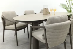 Taste Barolo/Denia 6-persoons organische tuinset 240x105 cm. - Terre