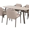 Taste Barolo/Manolo 4-persoons Deens ovale tuinset 180x95 cm. - Terre