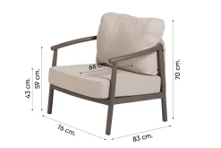 Taste Barolo/Monroe stoel-bank loungeset - Terre