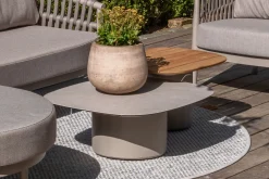 Taste by 4 Seasons Demi Salontafel set (2-delig) - Keramiek/teak - Latte