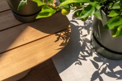Taste by 4 Seasons Demi Salontafel set (2-delig) - Keramiek/teak - Latte