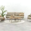 Taste Calma/Mindo tafels 5-zits stoel-bank loungeset- Latte