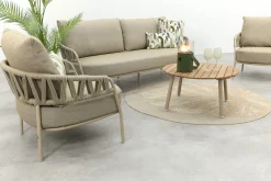 Taste Calma/Mindo 5-zits stoel-bank loungeset- Latte