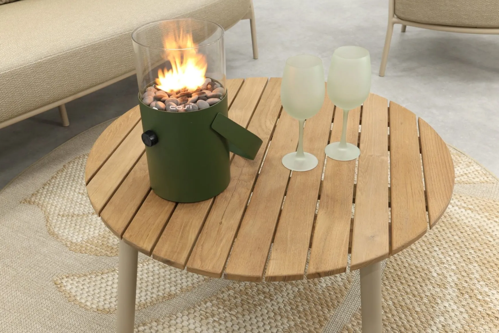 Taste Calma/Mindo 5-zits stoel-bank loungeset- Latte