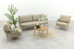 Taste Calma/Mindo 5-zits stoel-bank loungeset- Latte