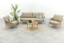 Taste Calma/Mindo 5-zits stoel-bank loungeset- Latte