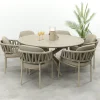 Taste Calma/Prado 6-persoons ronde dining tuinset Ø160 cm. - Latte