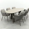Taste Cannes/Denia 6-persoons organische tuinset 240x105 cm. - Terre