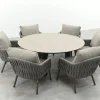 Taste Cannes/Donato 6-persoons ronde low dining tuinset Ø160 cm. - Terre