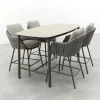 Taste Cannes/Manolo 4-persoons high dining barset 180x90 cm. - Terre