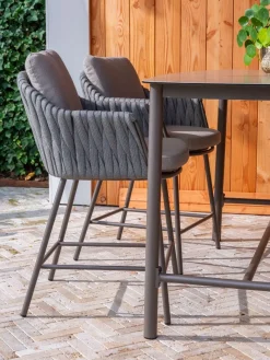 Taste Cannes/Manolo 4-persoons high dining barset 180x90 cm. - Terre
