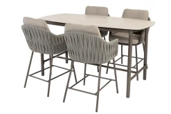 Taste Cannes/Manolo 4-persoons high dining barset 180x90 cm. - Terre