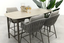 Taste Cannes/Manolo 4-persoons high dining barset 180x90 cm. - Terre