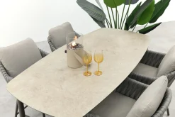 Taste Cannes/Manolo 4-persoons high dining barset 180x90 cm. - Terre