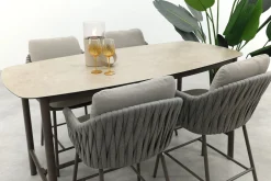 Taste Cannes/Manolo 4-persoons high dining barset 180x90 cm. - Terre