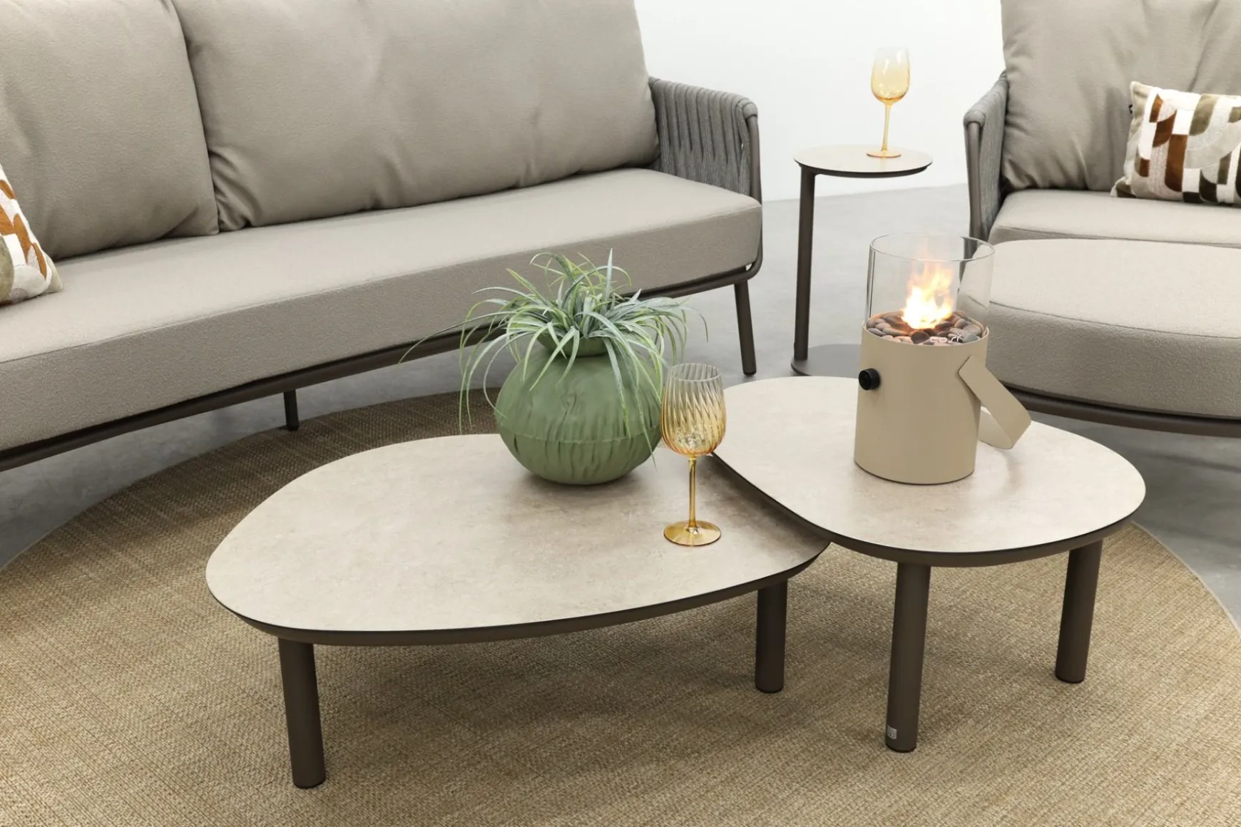 Taste Cannes/Monroe stoel-bank loungeset - Terre