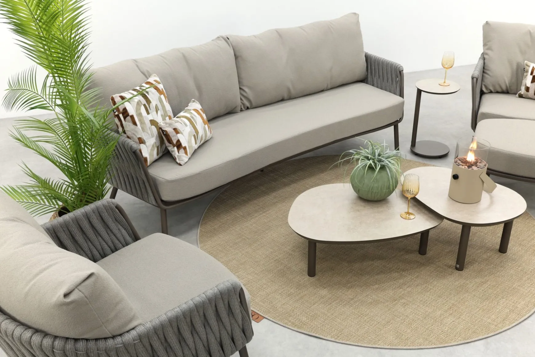 Taste Cannes/Monroe stoel-bank loungeset - Terre