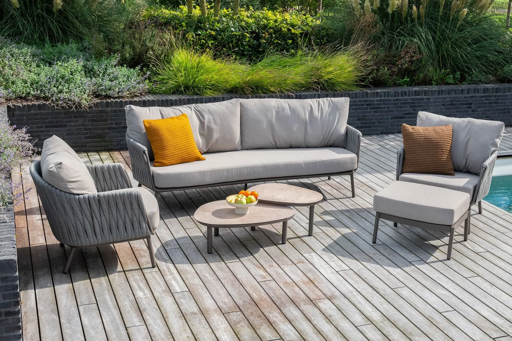 Taste Cannes/Monroe stoel-bank loungeset - Terre