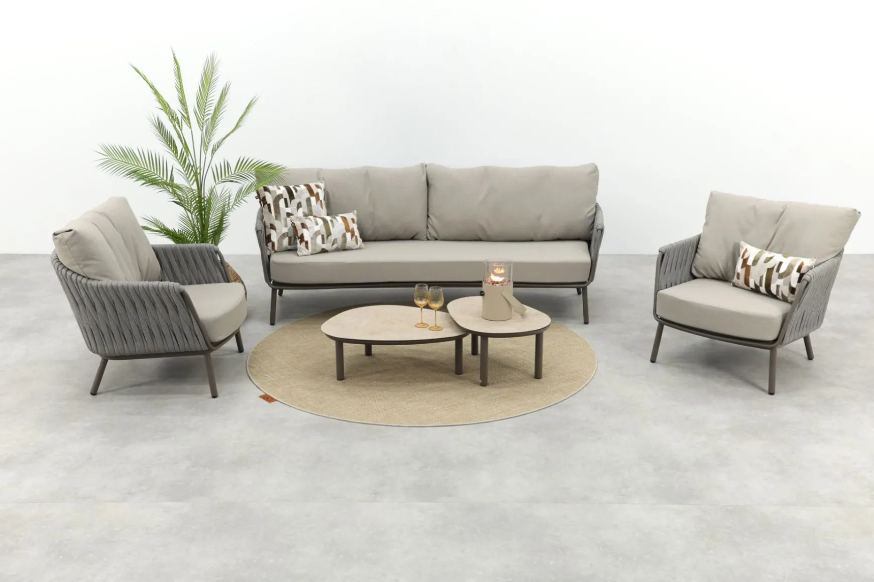 Taste Cannes/Monroe stoel-bank loungeset - Terre