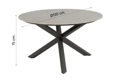 Taste Cannes/Prado 4-persoons ronde dining tuinset Ø130 cm. - Terre