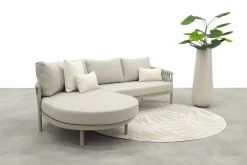 Taste Catalana organische loungebank chaise longue (rechts) - Latte OP=OP