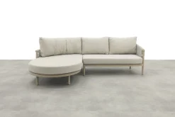 Taste Catalana organische loungebank chaise longue (rechts) - Latte OP=OP