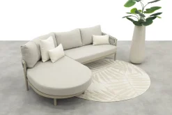 Taste Catalana organische loungebank chaise longue (rechts) - Latte OP=OP
