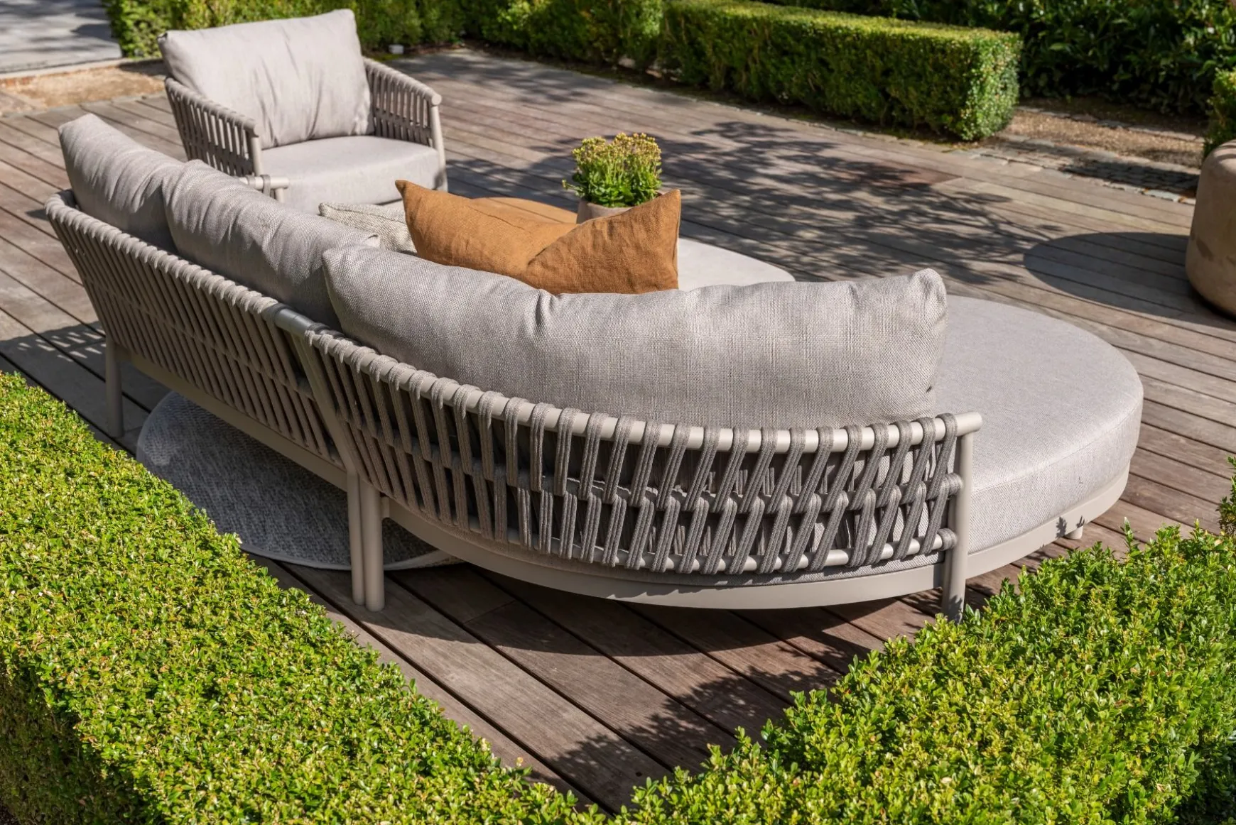 Taste Catalana organische loungebank chaise longue (rechts) - Latte OP=OP
