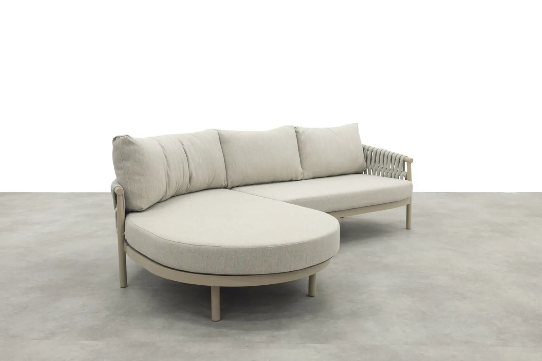 Taste Catalana organische loungebank chaise longue (rechts) - Latte OP=OP