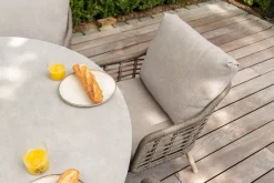 Taste Donato low dining tuintafel Ø160 cm. - Latte