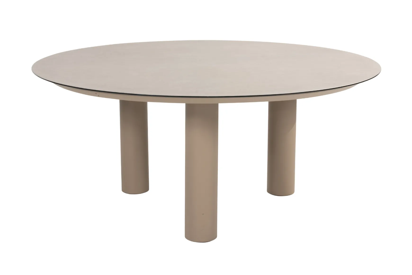 Taste Donato low dining tuintafel Ø160 cm. - Latte