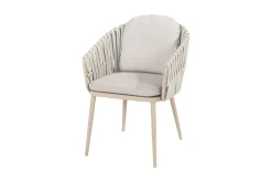 Taste Eva/Prado Deens ovale 6-persoons tuinset 240x105 cm. - Latte